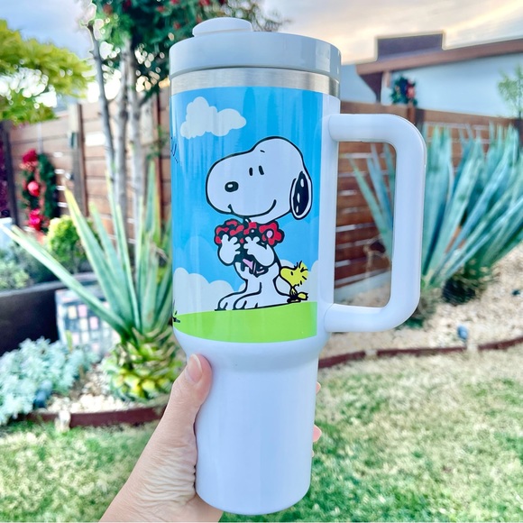 Peanuts Snoopy friends Brand new 40 oz double wall stainless tumbler. - Picture 6 of 7